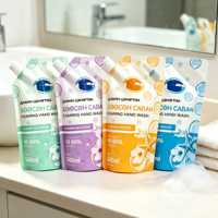 Sachet Doypack Personnalisé Imprimé 1L pour Lessive, Pochette à Bec Verseur, Emballage Compressible pour Shampoing, Recharge de Savon Liquide pour les Mains