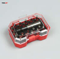 TOOLJOY Ensemble de 22 embouts sablés avec support magnétique pour la réparation automobile d'atelier et l'approvisionnement en construction professionnelle
