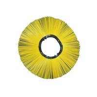 Brosse de nettoyage industrielle et DIY hybride PP/Acier, brosses à neige pour voirie, modèle OEM 327 pour balayeuses routières de type excavatrice