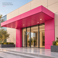 Panneau ACP solide argenté de qualité murale 4 mm avec revêtement PVDF pour revêtement de plafond - Vente en gros