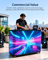 Écran LED GOB P1.5 pour DJ, bar, KTV, affichage mural LED intérieur, fabrication d'écrans vidéo muraux