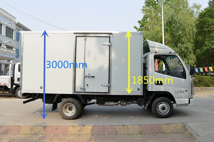 Hot Sale 4x2 Cargo Delivery Van 3 Ton Lorry Truck Dimensions With Cheap Price