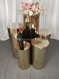 Tổ chức sự kiện trang trí nội thất vòng kim loại xi lanh bánh đứng bệ Bảng hiển thị với búa thiết kế - Product Image 6