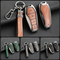 Housse de clé de voiture Yuan Plus personnalisable, étui de clé BYD Qin Pro 1ère génération, coque de clé brillante, porte-clés pour femmes et hommes, accessoires de voiture