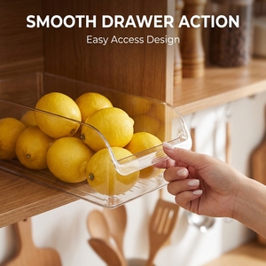 Caja de Almacenamiento de Plástico en Oferta, Organizador Libre de BPA, Contenedor Hermético para Alimentos, Huevos, Conservación de Frescura, Estilo Cajón para Congelador - Product Image 4