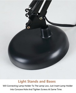 Lámpara de Lectura LED Profesional Moderna, Simple, Ajustable, Plegable, con Brazo Oscilante de Metal, Regulable - Product Image 4