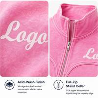 Ensemble de survêtement Y2K rose en velours personnalisé, veste courte zippée et pantalon évasé taille haute, avec logo imprimé – Fabricant de vêtements