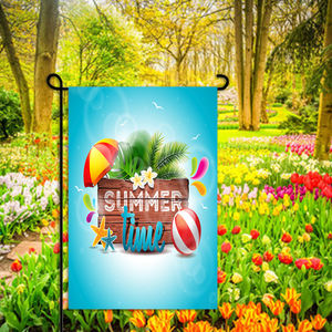 Bandera de lino para jardín, producto promocional de 30x45cm, decoración personalizada para exteriores y verano - Product Image 2