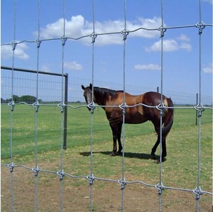 USA Market Horse Farm Clôture Porte de chèvre galvanisée Filet de terrain Clôture de chèvre Noeud fixe Rouleau de 50m - Product Image 2