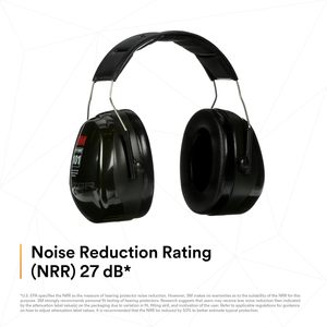 อุปกรณ์ป้องกันการได้ยิน Peltor เพื่อป้องกันการ101ที่ครอบหูเหนือศีรษะ H7A 25 dB NRR หูฟังแบบปรับได้รองรับ E-A-rfit - Product Image 4