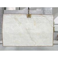 Newstar taille personnalisée rétro-éclairé naturel blanc cristal Quartz comptoir salle de bain pierre translucide vanité évier
