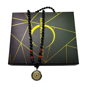 Pendentif Énergétique <span class=keywords><strong>Quantique</strong></span> ECAMAZ, Collier en Obsidienne Noire Perlé, Pendentif de Guérison Énergétique aux Ions Négatifs pour Hommes et Femmes - Product Image 6