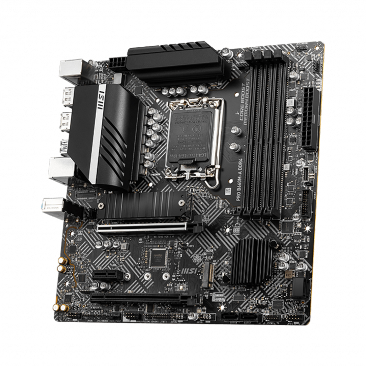 MSI PRO B660M-A DDR4 Micro ATX Motherboard, Supports 12th Gen