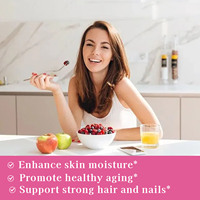 Poudre de collagène multi-sources OEM/ODM en bouteille : hydratation de la peau, santé des articulations et du système digestif, riche en vitamines pour la beauté des femmes
