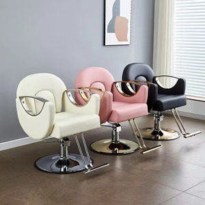 Sillón de Peluquería Hidráulico Moderno con Reposabrazos Dorados para Salón de Belleza, Barbería y Peluquería - Product Image 6