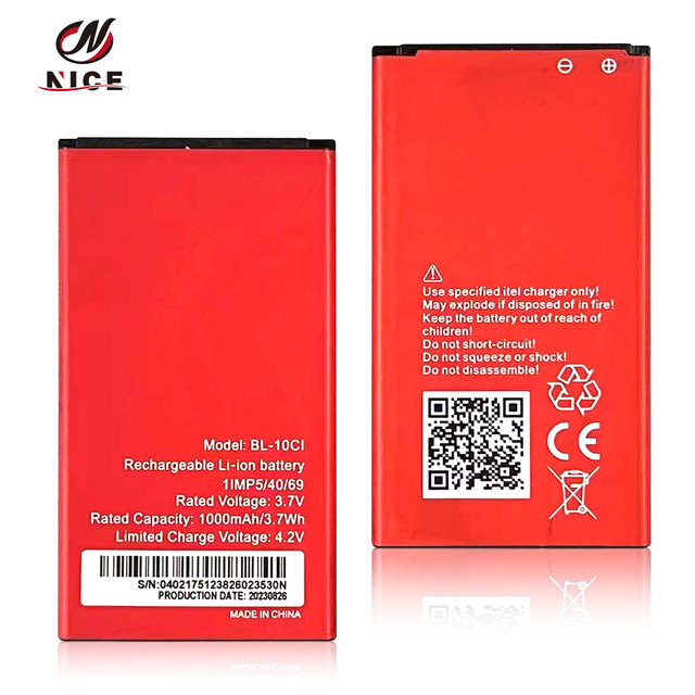 Lithium Mobile Phone Battery for Itel Bl-10ci Bl-10bi  Bl-19c1 Bl-20hi Bl-2oni Bl-20mi Bl-25b1 Bl-29c1 Bl-38c1 Bl-5c Battery