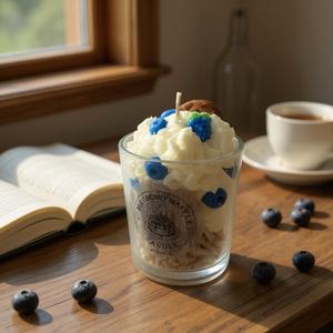 LANJO Customizable Handmade Dessert Scented Soy Wax <b>Candle</b>-round Shape Glass Jar Eco-Friendly Non-Toxic for Birthdays Weddings - Product Image 5