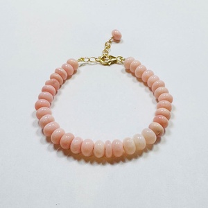 Bracelet délicat vintage en perles de pierres précieuses arc-en-ciel pour femme, bijou minimaliste en pierre de cristal de guérison plaqué or 18 carats, inaltérable - Product Image 4