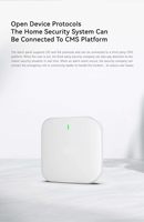 Système d'alarme anti-intrusion WiFi 4G Ethernet GSM ABS avec contrôle par application, longue portée 500-800m, surveillance CMS Cloud