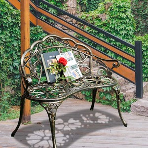 Chaise <span class=keywords><strong>de</strong></span> parc <span class=keywords><strong>banc</strong></span> d'extérieur chaise à fleurs Carton forgé meubles modernes <span class=keywords><strong>Pvc</strong></span> chaise <span class=keywords><strong>de</strong></span> noddle fonte d'aluminium fer <span class=keywords><strong>jardin</strong></span> Patio loisirs - Product Image 3
