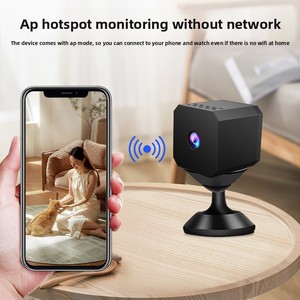 Cámara <span class=keywords><strong>de</strong></span> <span class=keywords><strong>Seguridad</strong></span> Inalámbrica WiFi HD F1 <span class=keywords><strong>para</strong></span> Interiores con Detección <span class=keywords><strong>de</strong></span> Movimiento, Visión Nocturna, Soporte <span class=keywords><strong>para</strong></span> Tarjeta TF, Montable en Drones - Product Image 4