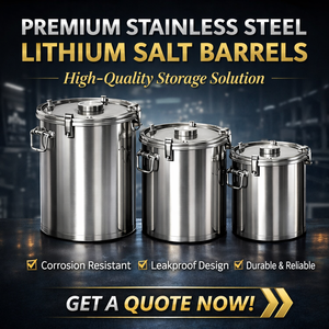 Serbatoio IBC in Acciaio Inox da <span class=keywords><strong>500L</strong></span> per Sale di Litio, Contenitore Industriale per Carichi Pesanti 316L - Product Image 6