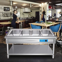 Réchaud alimentaire électrique professionnel en acier inoxydable isolé, pour buffet, table de salle à manger, équipement de cuisine commercial, 1000-3000W, 220V