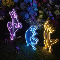 Conçu sur mesure en forme de chat intérieur/extérieur LED enseigne au néon alimentation cc pour la maison vétérinaire parc bureau voiture éclairage Taxi publicité