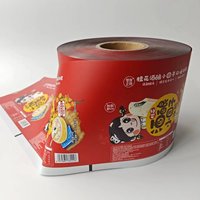 Film en rouleau transparent en plastique laminé imprimé sur mesure pour l'emballage des raviolis frits