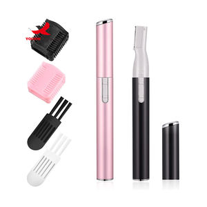 Tondeuse à sourcils rechargeable à prix réduit, tondeuse à cheveux électrique colorée 2 en 1, stylo pour homme, lame plate, rasoir épilateur - Product Image 1