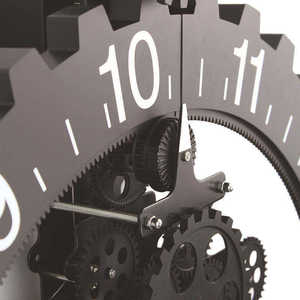 Quá khổ lớn công nghiệp Loft kim loại di chuyển bánh Đồng hồ treo tường cho phòng khách hiện đại trang trí nội thất Đồng hồ treo tường - Product Image 3