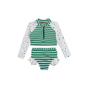 UPF+ Protection Own Design Nylon Sublimation Printed Two Pieces Kid <strong>Girls</strong> Beach Swimming Adjustable Strap <strong>Child</strong> <strong>String</strong> <strong>Bikini</strong> - Product Image 4