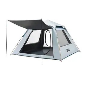 Outdoor Large 3-5 Personen Camping Automatisches Zelt Wasserdicht Pop Up Tragbare Zelte Verdickte Sun Block Wild für Reisen Picknick
