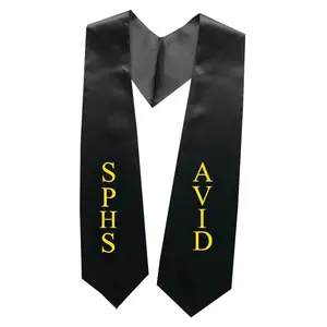 Wholesale adult Satin Graduation sash Customized Ceremony Stole Guam Graduation Stole