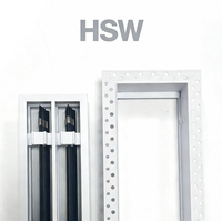 Diffuseur linéaire carré en aluminium pour CVC, invisible, amovible, à lame réglable, grille d'aération facile à installer pour extérieur et sous-sol