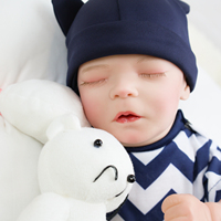 Poupée réaliste de bébé nouveau-né de haute qualité, 18 pouces, 45 cm, corps entier en vinyle, jouet doux pour filles