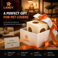 Maison pour animaux de compagnie en bois de luxe multi-styles pour écureuil, hamster, habitat en bois naturel de qualité supérieure pour petits animaux, décoration professionnelle