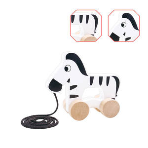 <strong>Wooden</strong> Animal Zebra <strong>Push</strong> Pull <strong>Along</strong> Walking <strong>Toy</strong> - Product Image 2