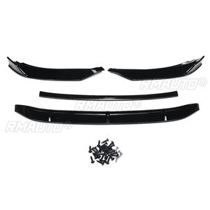 4Pcs Carbon Fiber Look / Black <b>Car</b> Front Bumper Splitter Lip Spoiler <b>Diffuser</b> Cover Protector <b>for</b> VW Passat Variant B8 2017-2018 - Product Image 3