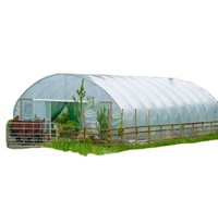 Structure galvanisée, grand poulailler mobile agricole, hangar pour volailles, serre portable avec matériau PE