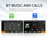 Radio Portátil Multimedia Inalámbrica BQCC de 7 Pulgadas con Carplay, Android Auto, FM, Alta Resolución HD, Reproductor de Películas con Control Remoto/SWC