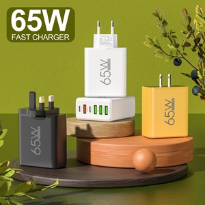 Logotipo personalizado 65W Adaptador <span class=keywords><strong>USB</strong></span> 45W Cargador rápido eléctrico para iPhone Laptop QC3.0 USBC Travel Carga rápida UE/EE. UU. Enchufe Cargador de pared - Product Image 2
