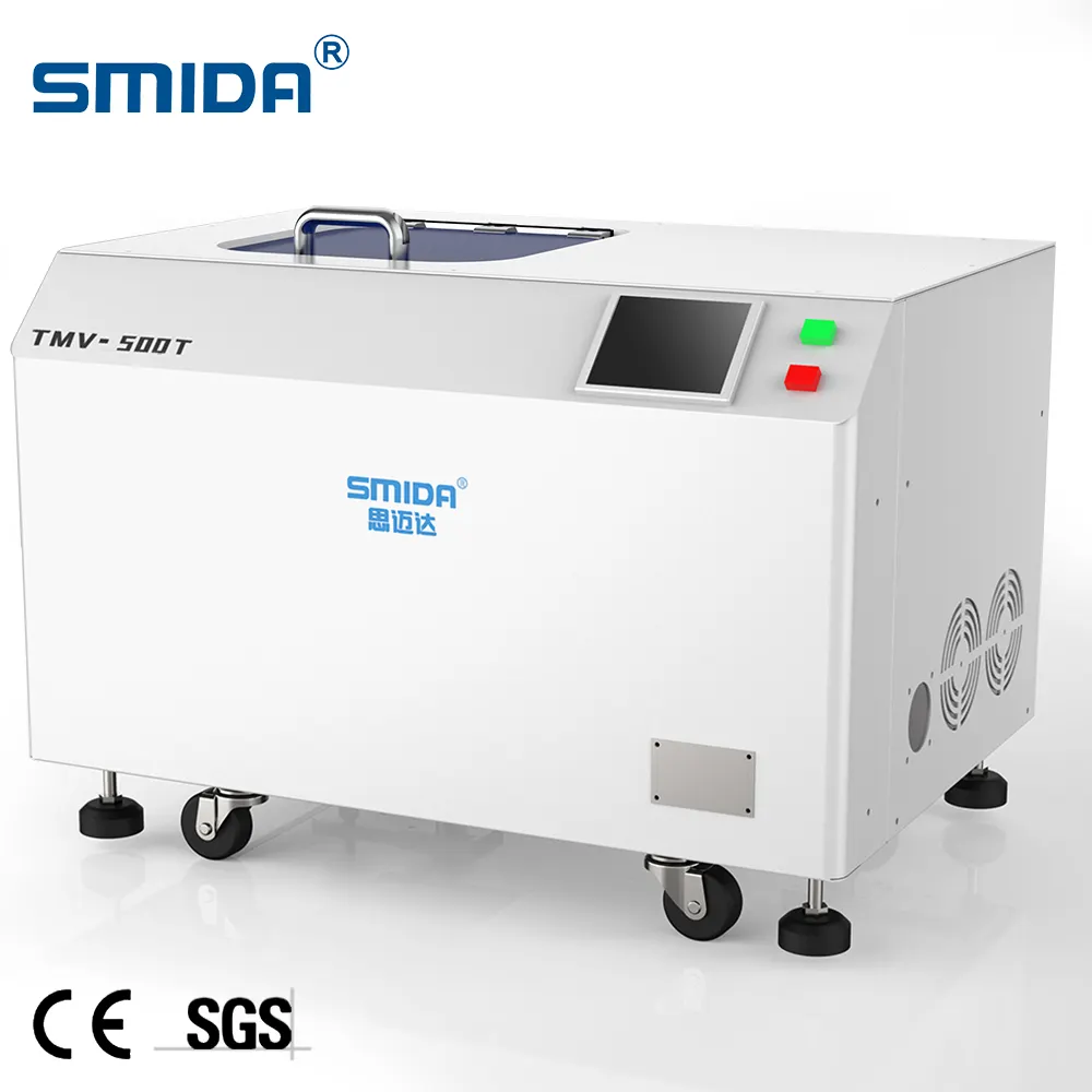 Machine de mélangeur planétaire sous vide TMV-500T à moindre coût SMIDA pour mélange de matériaux adhésifs en argent conducteur LED/OLED/SMD/COB
