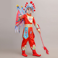 Costumes de spectacle d'opéra pour enfants : le rôle de Dama Dan, Hua Mulan, Mu Guiying, danse de scène principale, Hanfu, tradition chinoise