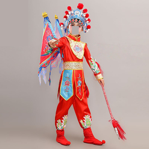 ชุดการแสดงโอเปร่าสำหรับเด็ก บทบาทดามะดัน หัวมู่หลาน เผิงหมู่ กุ้ยอิง การแสดงบนเวที การเต้นรำฮั่นฝู ประเพณีจีน - Product Image 2