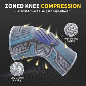 Genouillère de compression respirante 3D en tricot pour hommes et femmes - Product Image 4