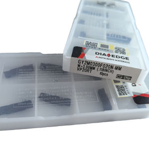 Outil de tournage CNC en carbure de tungstène Mitsubishi GY2M0300F020N-MM VP20RT avec revêtement PVD, forme triangulaire, insert OEM pour outils de coupe - Product Image 1