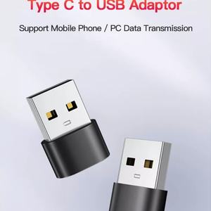 Adaptador Convertidor USB Tipo C a USB Portátil con Carcasa Metálica, Adaptador Tipo-C Macho a USB Hembra para Carga y Transferencia de Datos - Product Image 2