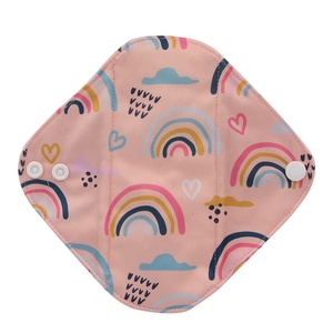 العضوية القطن منصات الطمث قابل للغسل قابلة لإعادة الاستخدام النساء فوط صحية أرخص الجملة منصات - Product Image 4