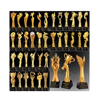 Trophées Médailles Plaques Cristal Bois Résine Artisanat Moule Statues Verre Football Football Trophi Tasses Prix Personnalisé Prix Trophée
